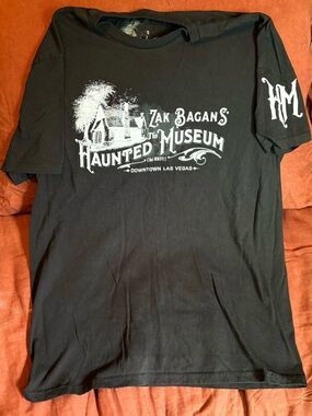 Zack Baggins Haunted Museum Black Graphic T